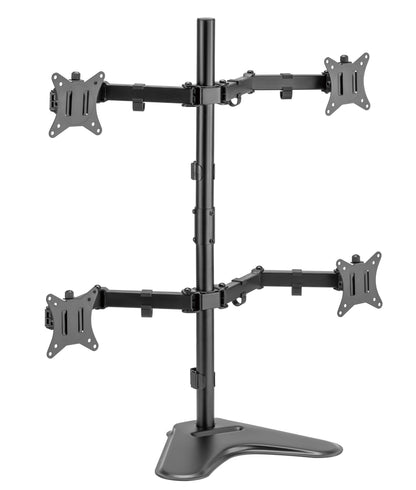 INFINITY INF761-T04 FREESTANDING QUAD MONITOR STAND