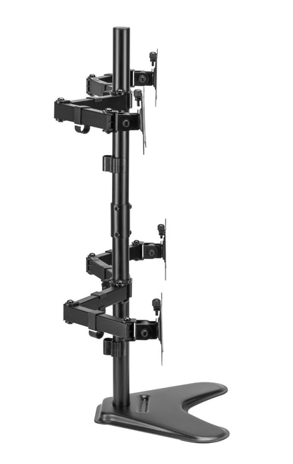 INFINITY INF761-T04 FREESTANDING QUAD MONITOR STAND