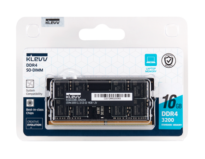 16GB (3200MHz) KLEVV SODIMM MEMORY