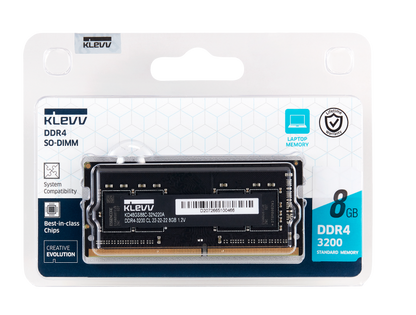 8GB (3200MHz) KLEVV SODIMM MEMORY