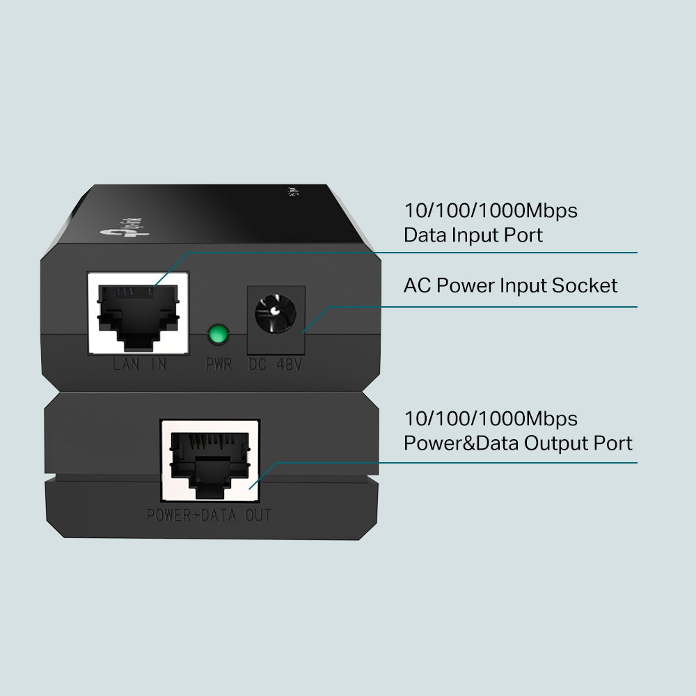 TPLINK SINGLE PORT POE GIGABIT INJECTOR