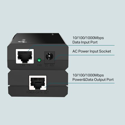 TPLINK SINGLE PORT POE GIGABIT INJECTOR