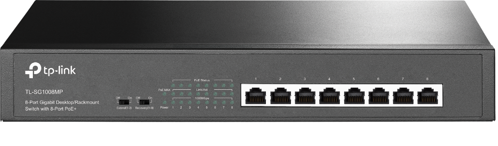 TPLINK 8 PORT GIGABIT POE SWITCH