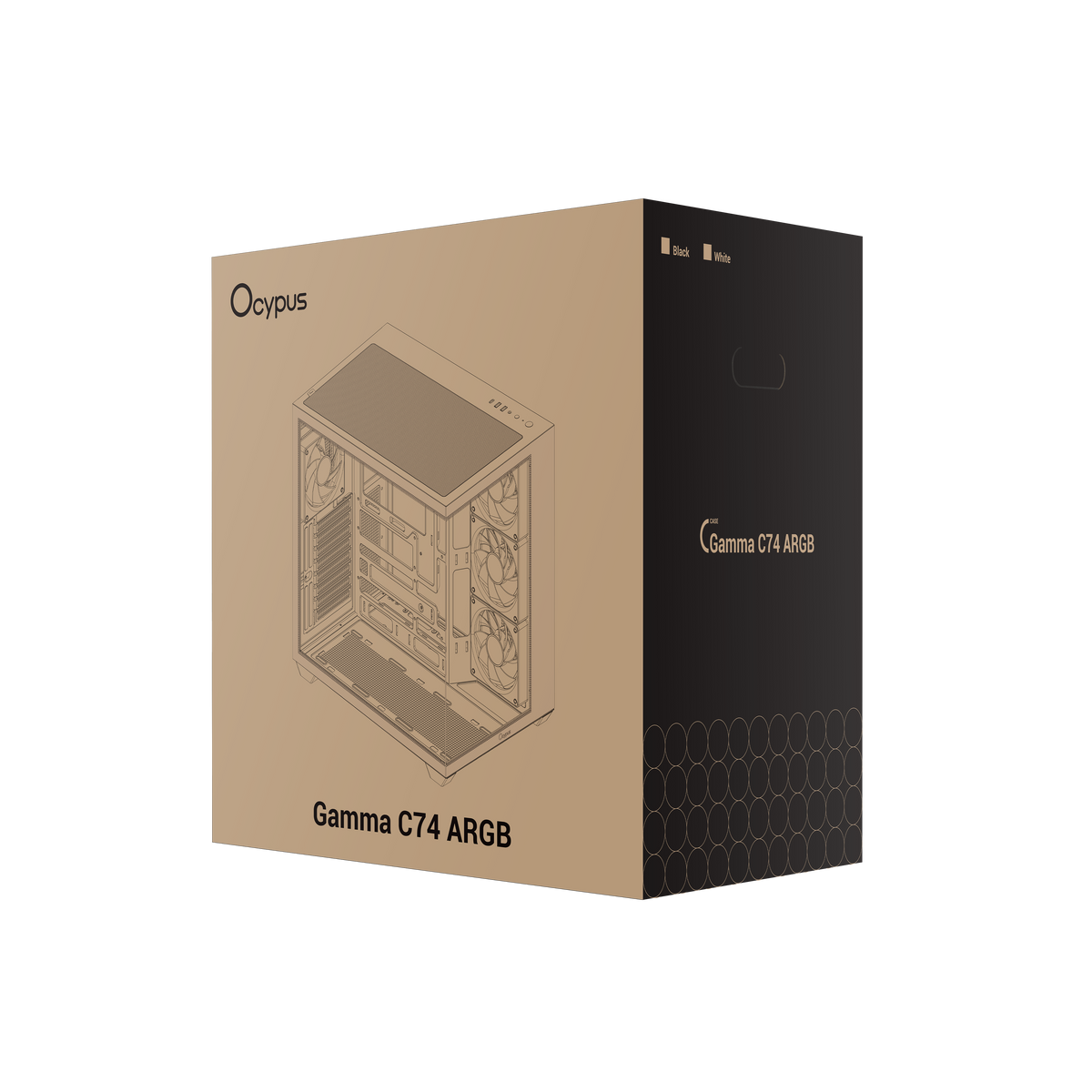 OCYPUS GAMMA C74 BLACK GAMING CASE
