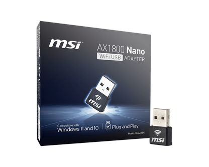 MSI GUAX18N NANO USB WIFI 6 ADAPTER