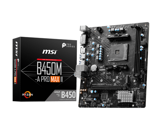MSI B450M-A PRO MAX II MOTHERBOARD