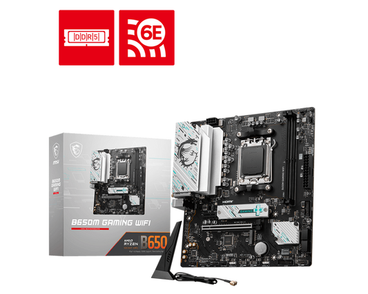 MSI MAG B650M GAMING WIFI AM5 MOTHERBOARD.