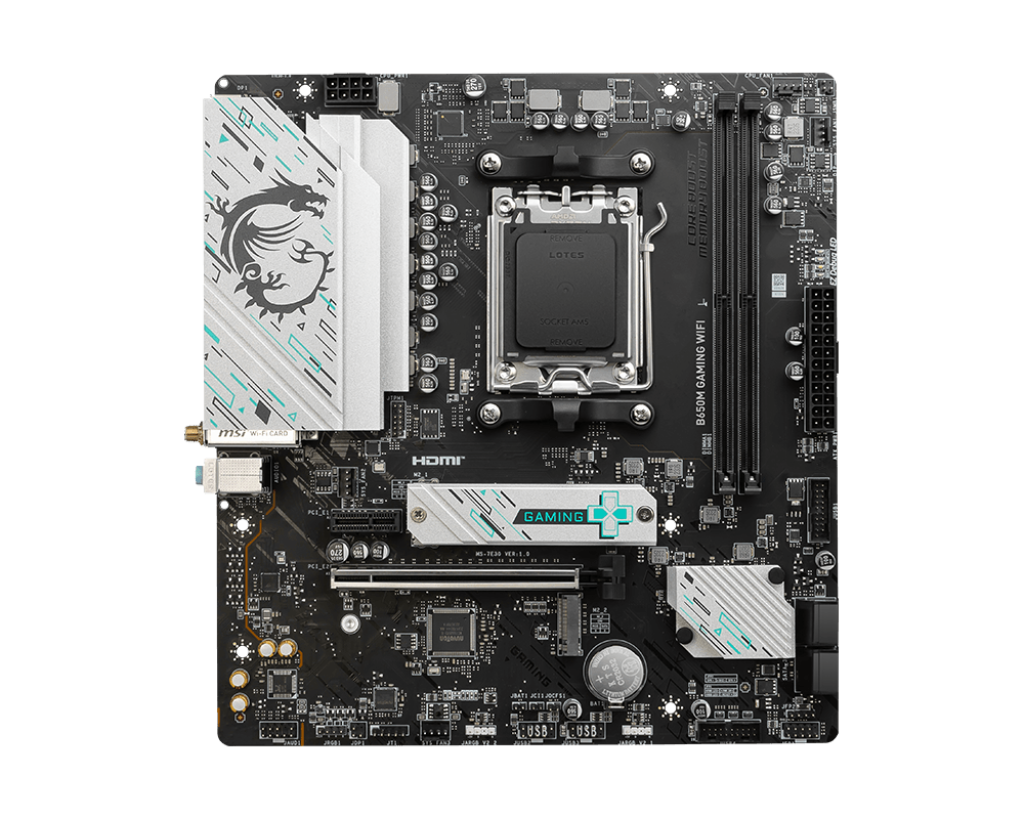 MSI MAG B650M GAMING WIFI AM5 MOTHERBOARD.