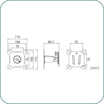 AAVARA AR011 TILT MONITOR ARM FOR WALL MOUNT MONITOR