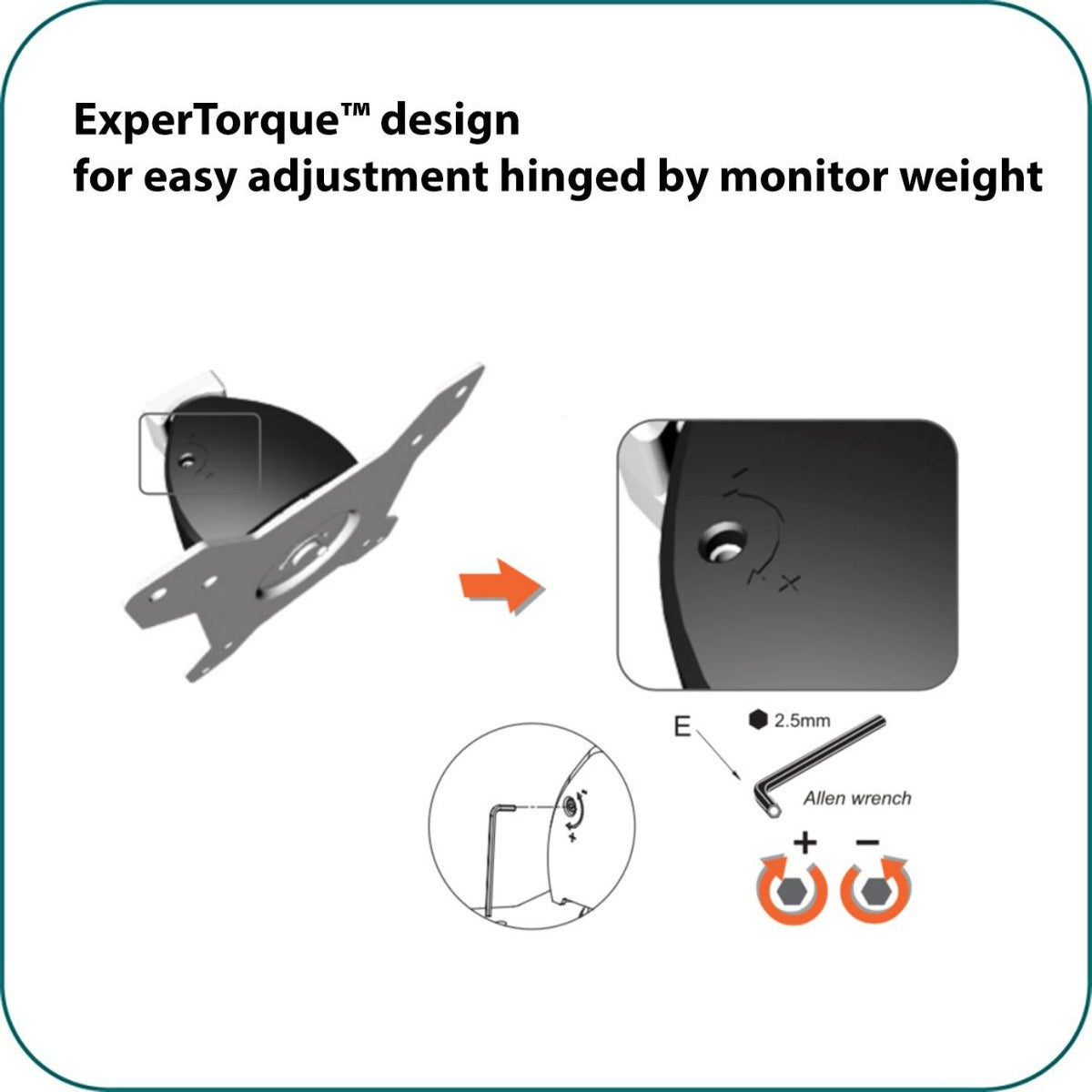 AAVARA AR011 TILT MONITOR ARM FOR WALL MOUNT MONITOR