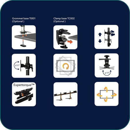 AAVARA DS610 FREESTANDING HEXA MONITOR STAND