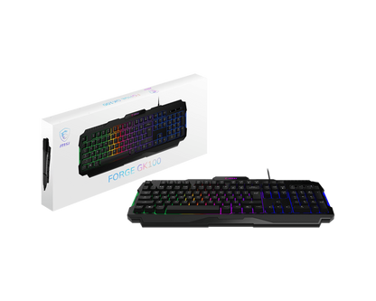 MSI FORGE GK100 GAMING KEYBOARD.