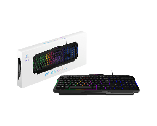 MSI FORGE GK100 GAMING KEYBOARD.
