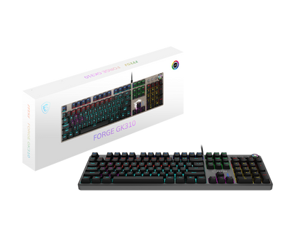 MSI FORGE GK310 GAMING KEYBOARD.