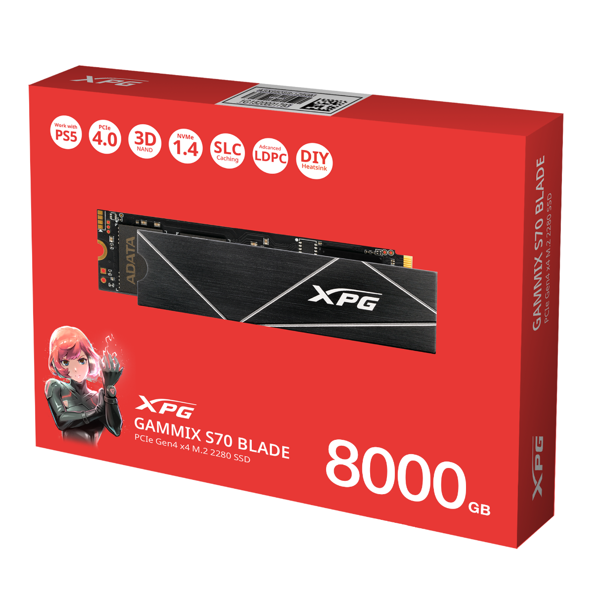 8TB ADATA GAMMIX S70 BLADE M.2 SSD