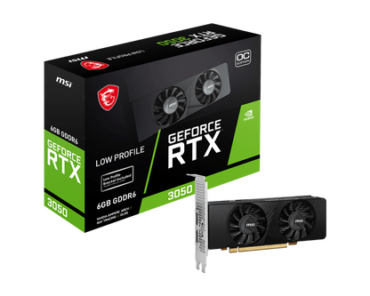 6GB MSI RTX 3050 Low Profile GPU