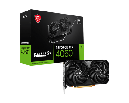 8GB MSI RTX 4060 VENTUS 2X BLACK OC GPU