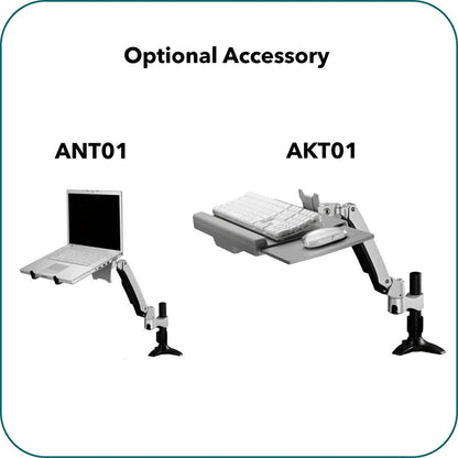 AAVARA AW110 CLAMP SINGLE WALL MOUNT MONITOR STAND