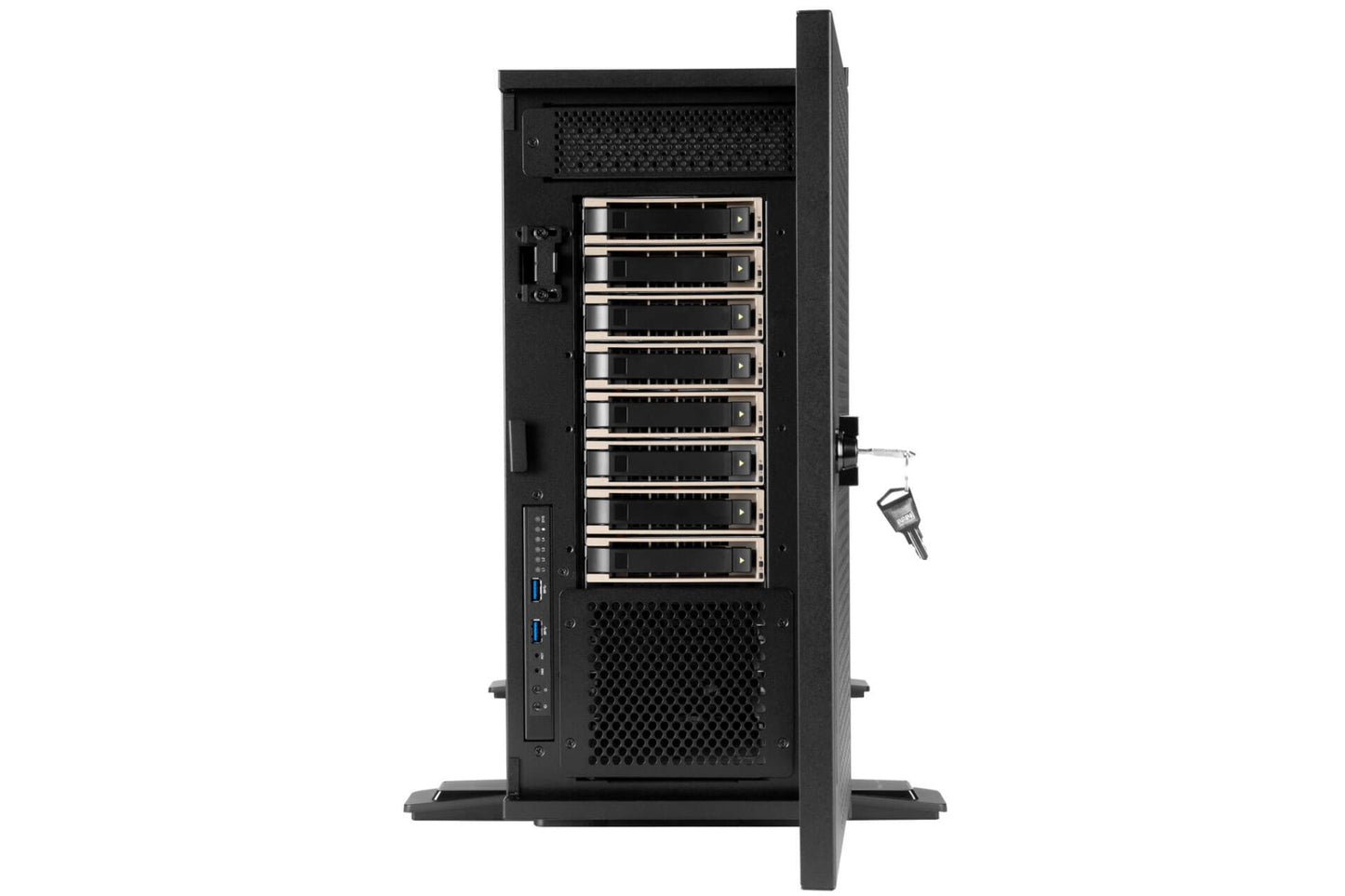 INWIN PLG SERVER CHASSIS/800W RED PSUs/8x 3.5" HOT SWAP Mini SAS Bays