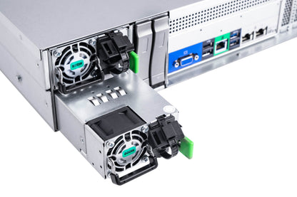 INWIN RM208 2U RACK CHASSIS/500W RED PSUs/8x3.5" HOT SWAP BAYS