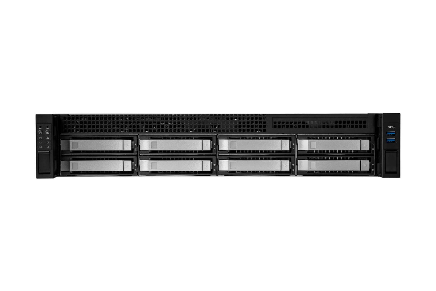 INWIN RM208 2U RACK CHASSIS/2x550W RED PSUs/8x3.5" HOT SWAP BAYS