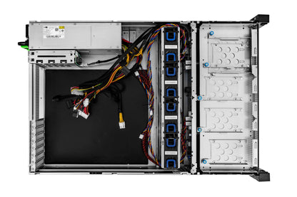 INWIN RM208 2U RACK CHASSIS/500W RED PSUs/8x3.5" HOT SWAP BAYS