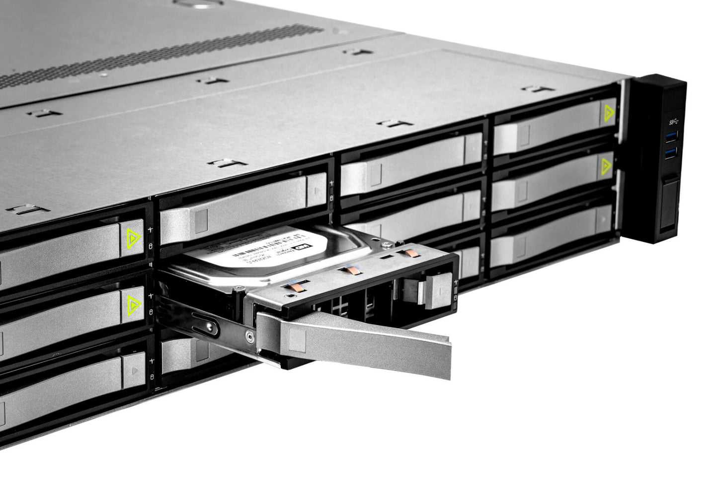 INWIN RS212 2U RACK SERVER CHASSIS/2x1200W RED PSUs/12x3.5" HOT SWAP MINI SAS HD