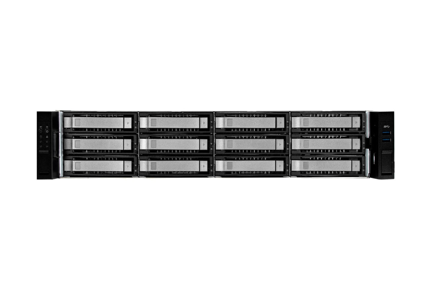 INWIN RS212 2U RACK SERVER CHASSIS/2x1200W RED PSUs/12x3.5" HOT SWAP MINI SAS HD