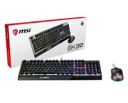 MSI VIGOR GK30 COMBO GAMING KEYBOARD & GAMING MOUSE.