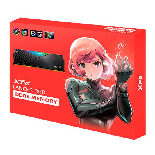 32GB KIT (7200MHz) ADATA XPG LANCER GAMING MEMORY BLACK/RGB