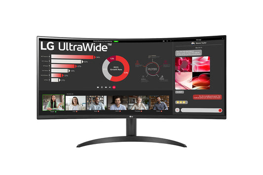 34" LG 34WR50QC-B (UWQHD) MONITOR
