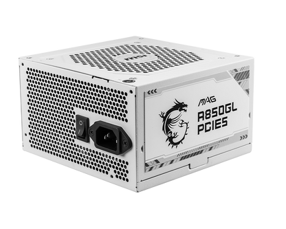 850W MSI MAG A850GL WHITE POWER SUPPLY