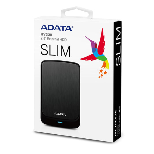 2TB ADATA HV320 EXTERNAL HDD (SLIM BLACK)