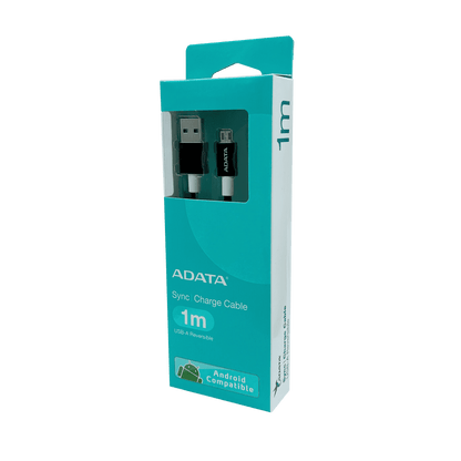 ADATA MicroUSB CABLE ALUMINIUM/KNIT BLACK - AMUCAL-100CMK-CBK