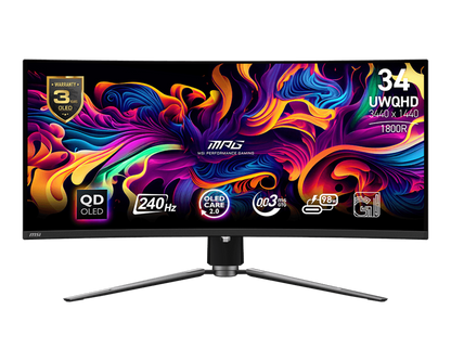 34" MSI MPG 341CQPX QD-OLED (UWQHD) GAMING MONITOR