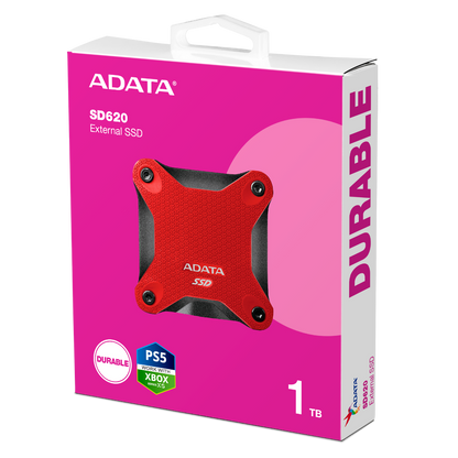 1TB ADATA SD620 PORTABLE SSD RED