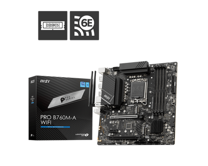 MSI PRO B760M-A WIFI MOTHERBOARD