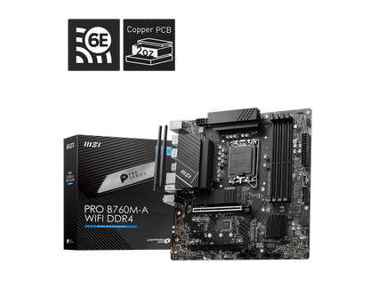 MSI PRO B760M-A WIFI DDR4 MOTHERBOARD
