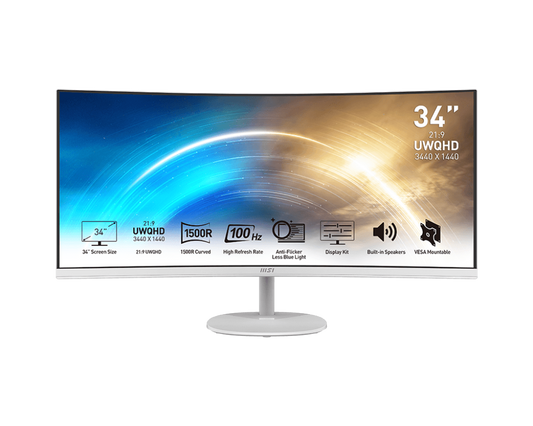 34" MSI PRO MP341CQW (UWQHD) MONITOR