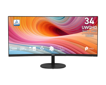34" MSI PRO MP341CQ E12 (UWQHD) MONITOR