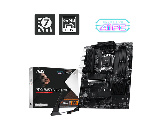MSI PRO B850-S EVO WIFI MOTHERBOARD