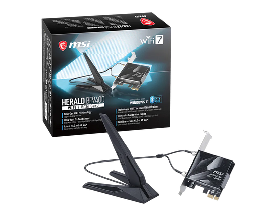 MSI HERALD BE9400 WiFi 7 PCI-E CARD