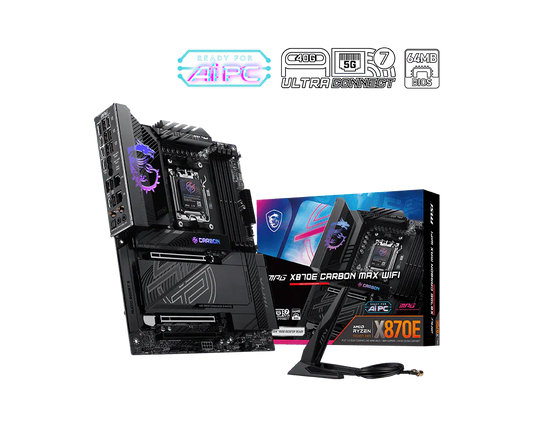 MSI MPG X870E CARBON MAX WIFI MOTHERBOARD
