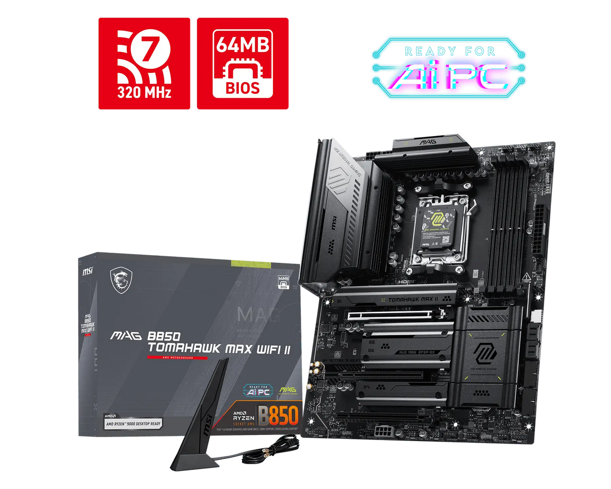 MSI MAG B850M TOMAHAWK MAX WIFI II MOTHERBOARD
