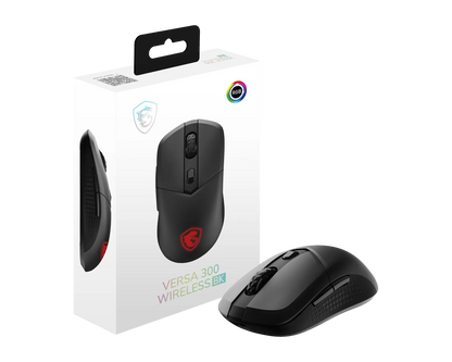 MSI VERSA 300 WIRELESS 8K BLACK GAMING MOUSE