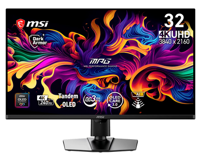 32" MSI MPG 322UR QD-OLED X24 (4K UHD) GAMING MONITOR