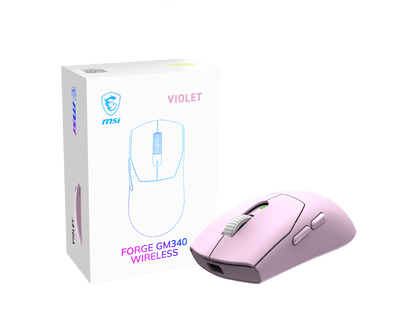 MSI FORGE GM340 WIRELESS VIOLET GAMING MOUSE