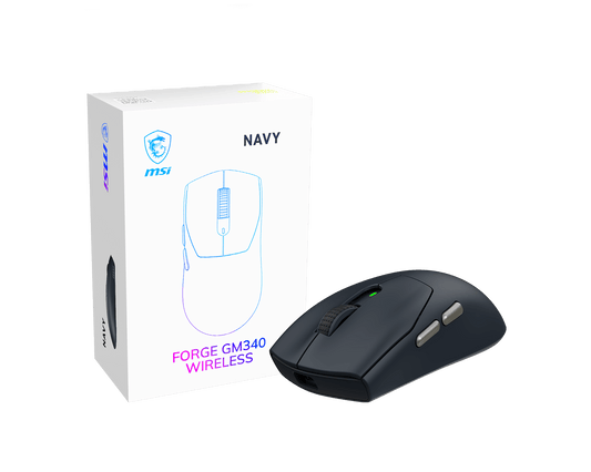 MSI FORGE GM340 WIRELESS NAVY GAMING MOUSE