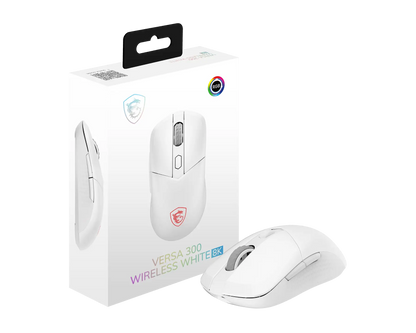 MSI VERSA 300 WIRELESS 8K WHITE GAMING MOUSE