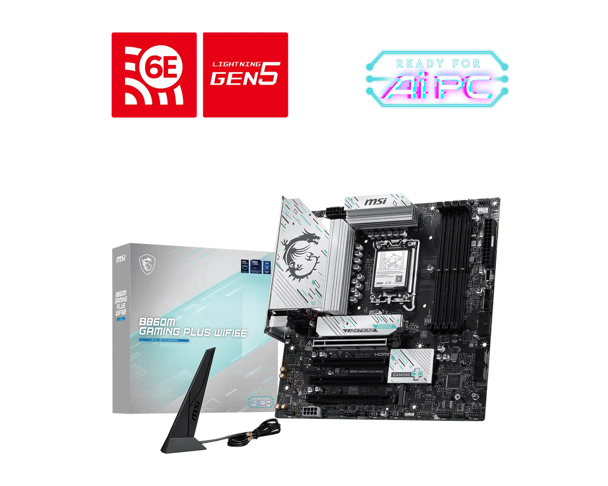 MSI PRO B860M GAMING PLUS WIFI6E MOTHERBOARD